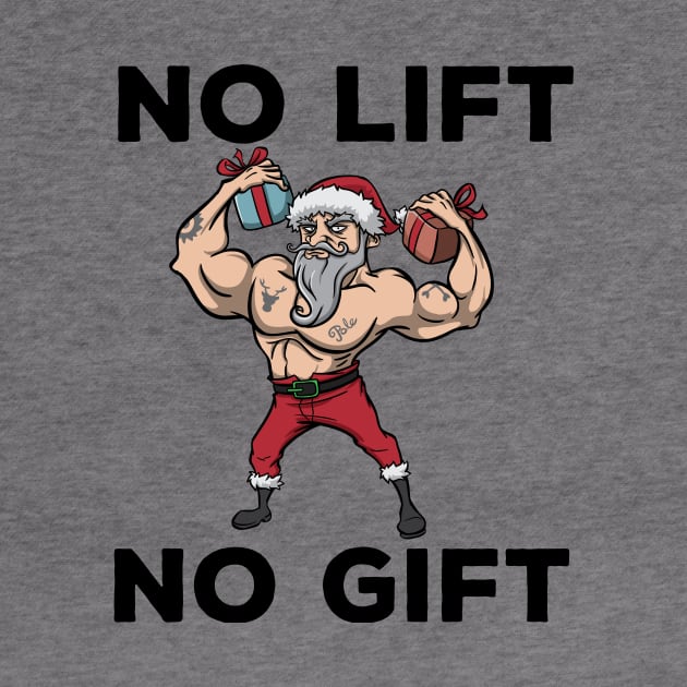 Workout Lifting Lifter Santa Claus Gym Christmas Fitness by TellingTales